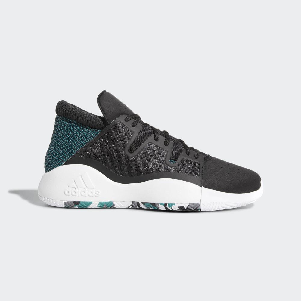 Adidasi Baschet Adidas Pro Vision Barbati Romania - Negrii/Albi/Verzi D96946
